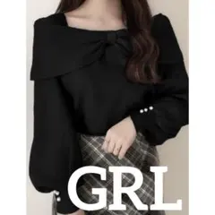 GRL 前後2Wayリボンニットトップス[ru1045]