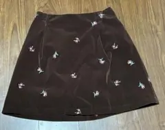 花柄ブラウンスカートのサムネイル