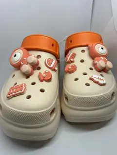 クロックス風 厚底サンダルデコパーツコーデ 新品未使用 軽量で通気性バツグン17