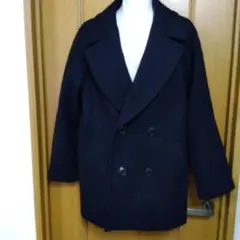 ＢＥＡＵＴＹ＆YOUTHのウール製ネイビー ダブルブレストコート