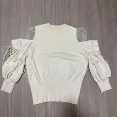 スナイデル♡アイボリー オフショルダー ニット セーター