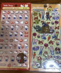 【正規品】　ボンボンドロップシール ミニ　キティ　プチドロ　ズートピア