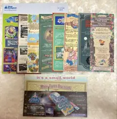 東京ディズニーランド アトラクション ストーリーペーパー