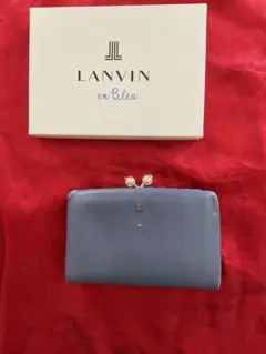 LANVIN en Bleu 二つ折り財布 パール口金 ブルーのサムネイル