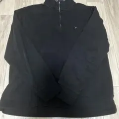 TOMMY HILFIGER ブラック ハーフジップ XL