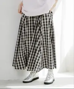 ニコアンド niko and ロングスカート　チェック