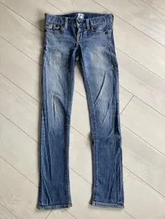 moussy スキニーデニム 24 ライトブルー