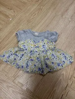 petit main 花柄ワンピース 80cm