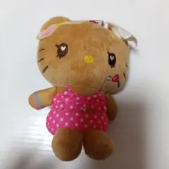 ハローキティ 日焼けキティ ガングロキティ マスコット キーホルダー