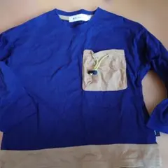 THE SHOP TK 長袖カットソー 100cm ネイビー