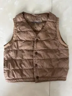 Ampersand ベビーベスト　ベージュ　90cm