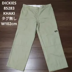 古着 DICKIES 85283 ダブルニー カーキ タグ無し W102cm