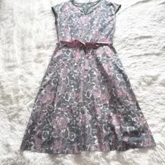 LAURA ASHLEY フラワープリント　ワンピース　サイズ9号　コットン