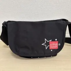 マンハッタンポーテージ 星柄 メッセンジャーバッグ ショルダーバッグ ブラック