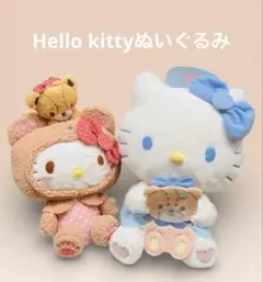 201♡サンリオ　キィティ　BIGナースぬいぐるみ　いちご新聞ぬいぐるみ