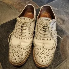 COMME des GARCONS ホワイト スタッズドレスシューズ 26㎝美品 - メルカリ