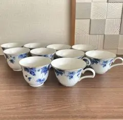 Adam＆Eve 湯呑み(フリーカップ)5客、ティーカップ5客　計10点セット