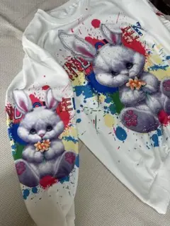 新品・タグ付き！　ポップうさぎトレーナー