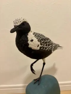 野鳥スズメ バードカービング 木彫りの野鳥 リアル彫刻 ハンドメイド