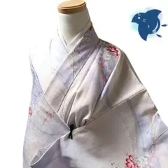 梨*子様 C81 ちどり屋 着物 訪問着 袷 花 白 ピンク - メルカリ