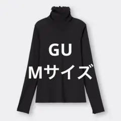 ソフトリブタートルネックT ブラック