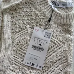 ⭐︎値下⭐︎【タグ付】ZARA ノースリーブ　ニット L