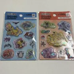 韓国 ダイソー ポケモン シール 2種