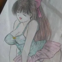 手描きイラスト　オリジナル　一点もの　②のサムネイル