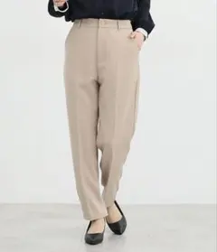 Honey's モカベージュ スラックス 3L