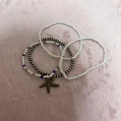 ビーズブレスレット4個セット ヒトデチャーム