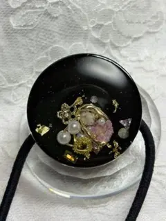 『0414』華やか♡高級感♡レジンヘアゴム