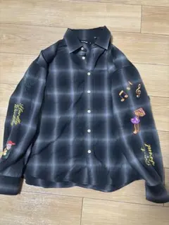 XLARGE ブラック チェック柄 シャツ M