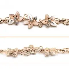 花 フラワー ピンクゴールド ジュエリー アクセサリー クロス セット