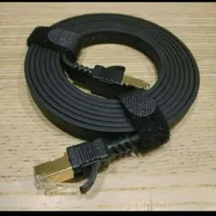 LAN ケーブル 2m CAT8 40Gbps/2000MHz ブラック