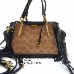 【未使用級】コーチ ドリーマー 2way ショルダー レザー×PVC 黒