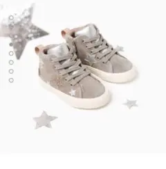 新品⭐︎zara baby ☆星型ディテール付き ハイカットスニーカー