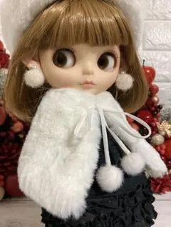 【401】Blythe outfit ブライスアウトフィット　ファーコート