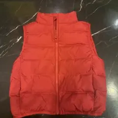 UNIQLO PUFFTECH 赤 ダウンベスト 110