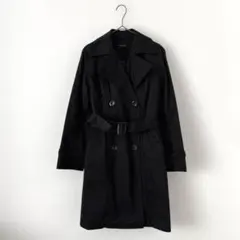 Z13-027 INGNI トレンチコート M 黒 ライナー取り外し可能