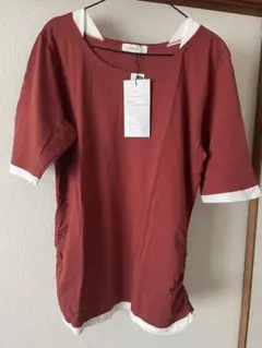 値下げ⭐︎カットソー 五分袖　重ね着風