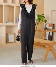 kobe lettuce ディープネックフリルオールインワン　 サロペット