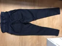 マタニティ スキニーパンツ ブラック 裏起毛