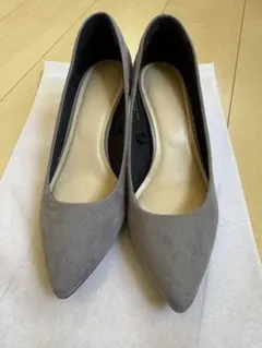 GU マシュマロポインテッド パンプス　グレー
