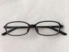 JINS ブラックフレーム メガネ(度あり) ケース付き