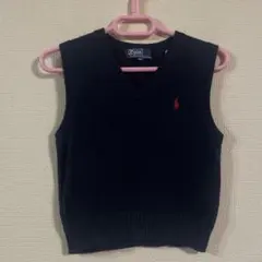ラルフローレン　ニット　ベスト　90サイズ ネイビー