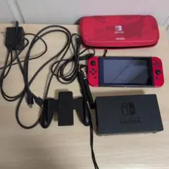 明日まで値下げ★Nintendo Switch 本体 マリオレッドのサムネイル