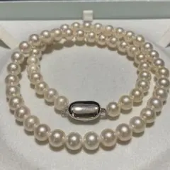 あこや真珠 パールネックレス 7.5mm 鑑別書 アコヤ 本真珠