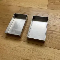 ステンレス製長方形トレー　2個セット