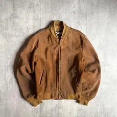 【90s schott】レザーブルゾン　スエード　本革　usa製　vintage