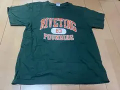 RIVETING POUNDING 83 プリントTシャツ グリーン